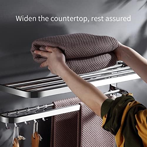 AnnBka 50cm Towel Shelf - Practical Bathroom Organizer