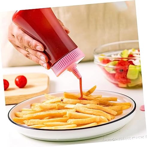 VINTORKY Condiment Squeeze Bottles for Ketchup Mustard Salad Dressing