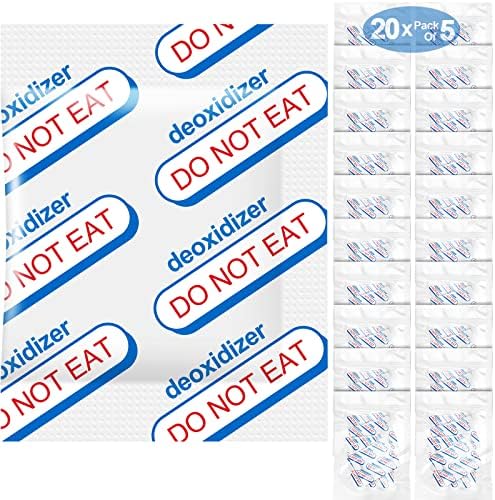 NIKUY500cc Oxygen Absorbers - Extend Food Storage 100 Count