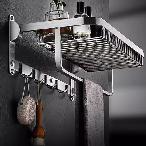 Wall-Mounted Towel Holder 304 Stainless Steel Towel Rack 50cm x Brushed