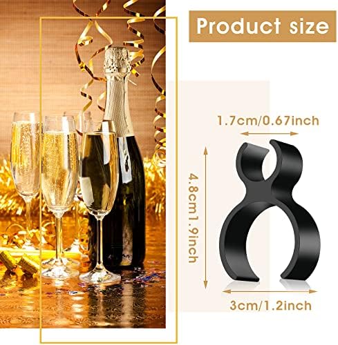Aster 25-Piece Champagne Bottle Clips for Sparklers Party and Wedding Use