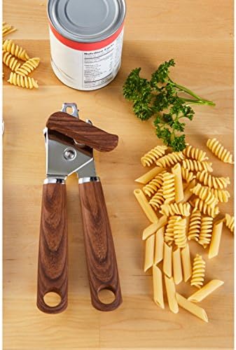 Effortlessly Open Bottles IMUSA USA Can Opener with Woodlook Handle