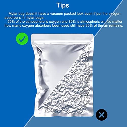 NIKUY500cc Oxygen Absorbers - Extend Food Storage 100 Count