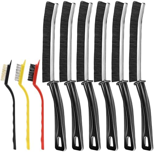 9-Piece Multi-Functional Crevice Cleaning Brush Set for Small Spaces