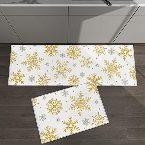 SODIKA Kitchen Rugs Anti-Fatigue Non-Slip Christmas Design