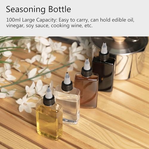 compact oil squeeze bottle set for camping