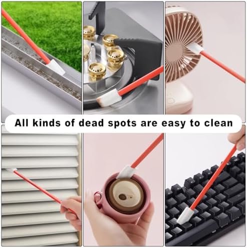 Disposable Crevice Cleaning Brush 100 PCS Red 1