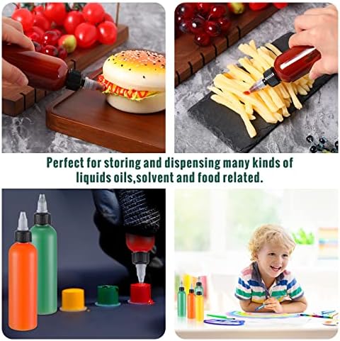 Irenare 150 Pcs Plastic Squeeze Bottles