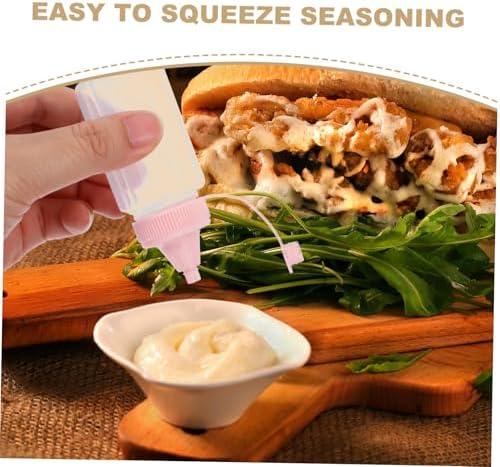 Reusable Squeeze Bottle Set for Condiment Storage