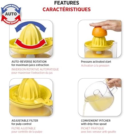 Starfrit Electric Citrus Juicer - Effortless Citrus Juicing in Seconds
