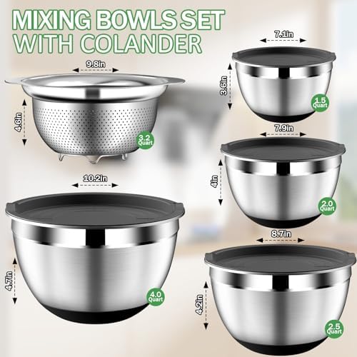 Perfect Set of Mixing Bowls with Lids for Kitchen Essentials