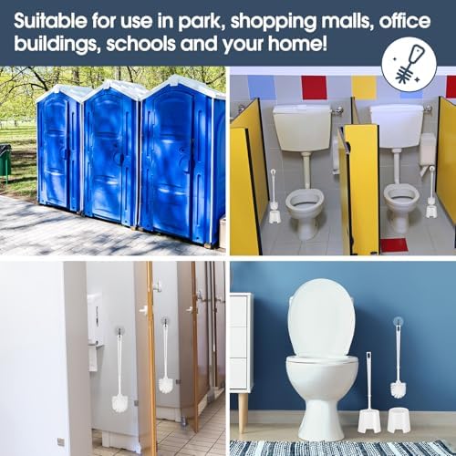 12 Pack Toilet Brushes and Holders Set