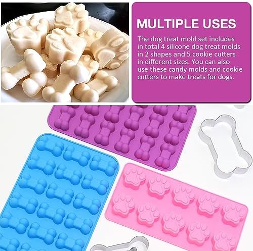Spicy-Scented Dog Treat Mold Set for Efficient Baking