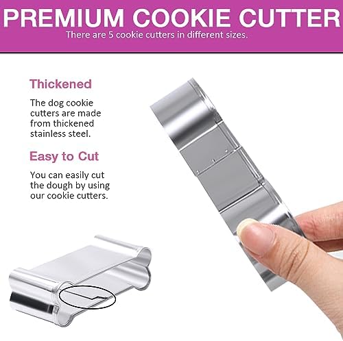 Spicy-Scented Dog Treat Mold Set for Efficient Baking