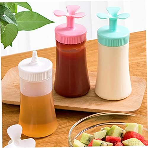 PRETYZOOM Salad Dressing Squeeze Bottles with Mustard Ketchup Dispenser