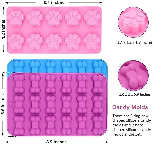 Spicy-Scented Dog Treat Mold Set for Efficient Baking