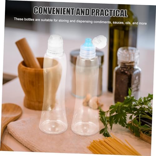 12 Pcs Refillable Condiment Squeeze Bottles with Leakproof Cap