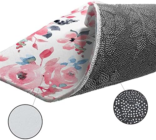 Absorbent soft non-slip kitchen bath rug set