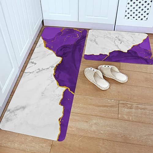 Modern Marble Kitchen Rugs Set