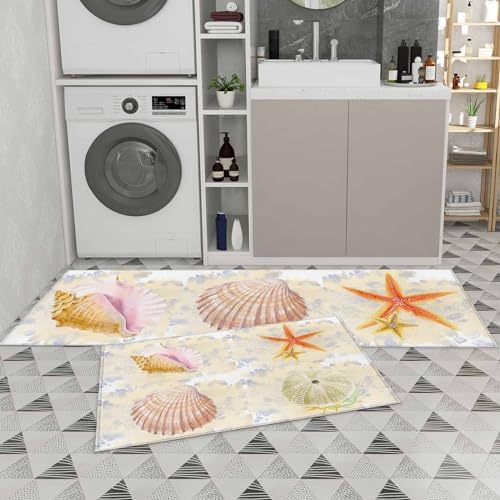 Experience Anti-Fatigue Comfort with Seashell Kitchen Rugs
