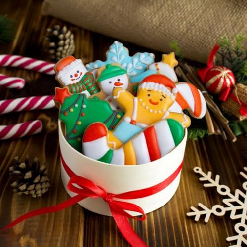 KELOFKO 6 Piece Christmas Cookie Cutter Set
