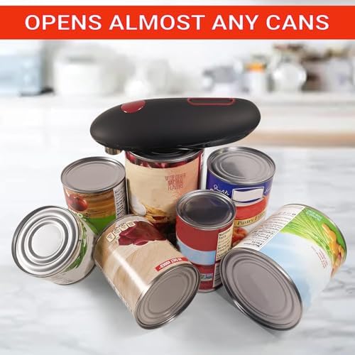 Ergonomic Battery-Operated Can Opener for Seniors with Strong Motor