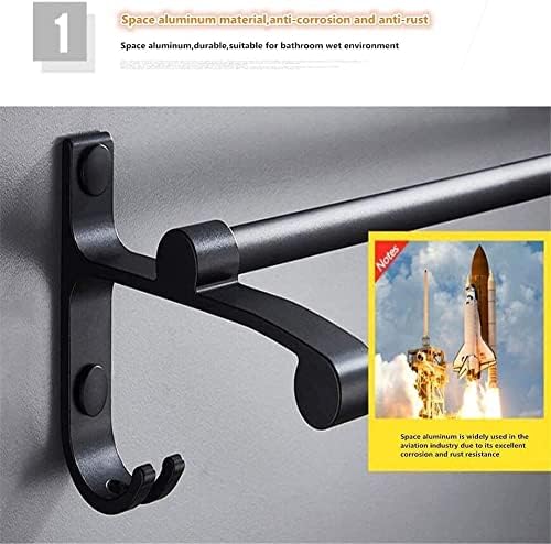TiStm Solid Aluminum Double Towel Bar for Bathroom
