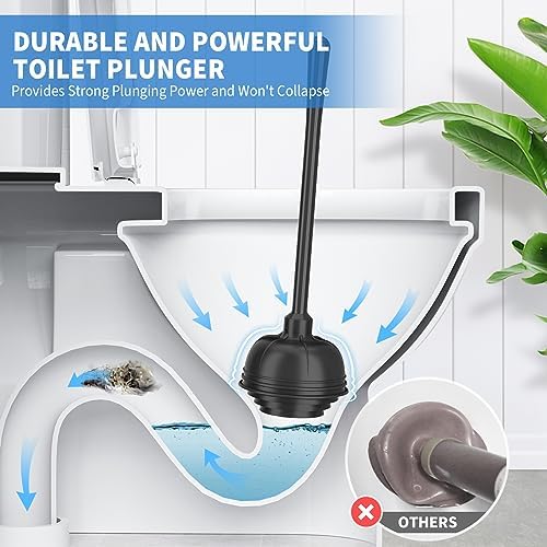 Uptronic Toilet Plunger and Bowl Brush Set