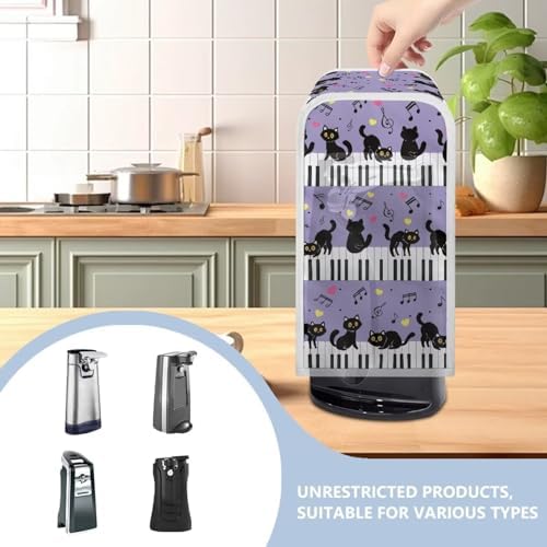 Perfect Protection Style Music Notes Cats Print Can Openers - Small Appliance Cover