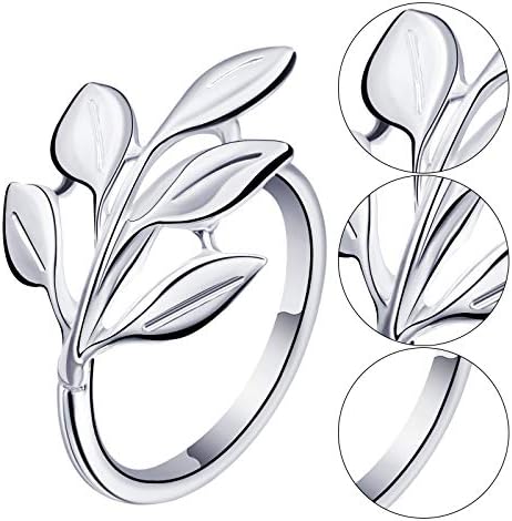 12 Pcs Glossy Napkin Rings Christmas Leaf Design