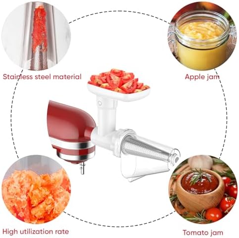 Fruit and Vegetable Strainer Attachment for Kitchenaid Plus Extra Features