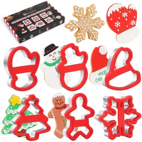Christmas Cookie Cutters Set 6 Pcs Holiday Baking Tools