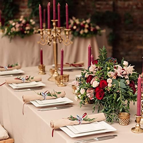 12 Pcs Glossy Napkin Rings Christmas Leaf Design