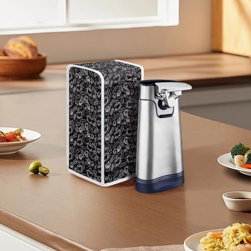 Annejudy Coffee Bread Print Electric Can Opener Cover