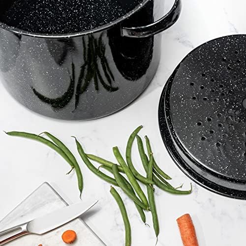 Versatile 155 qt Enameled Steel Steamer for Cooking