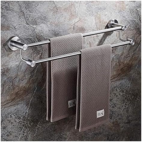TiStm Stainless Steel Towel Rack 70Cm Double Bar Holder