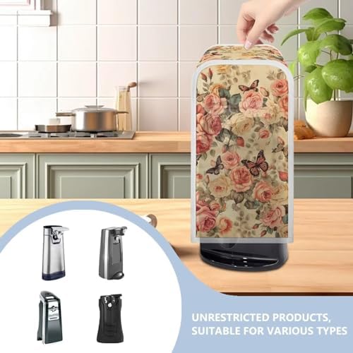 Vintage Roses Electric Can Opener Cover Set