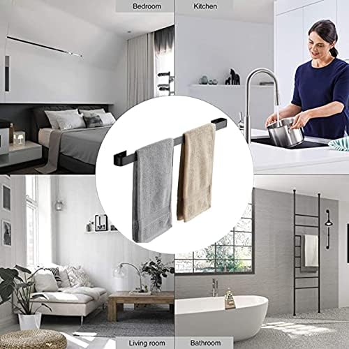 TiStm Modern Stainless Steel Wall Mounted Towel Rack - 60cm