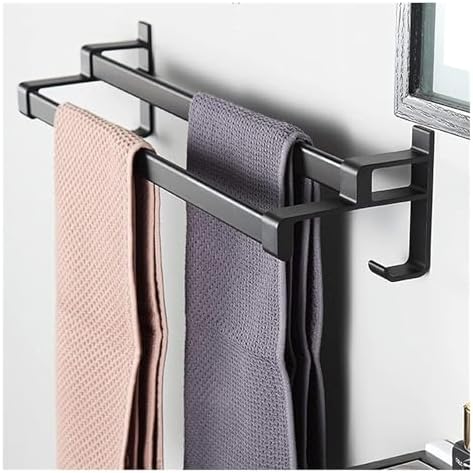 Secure Rust-Proof Aluminum Towel Rack