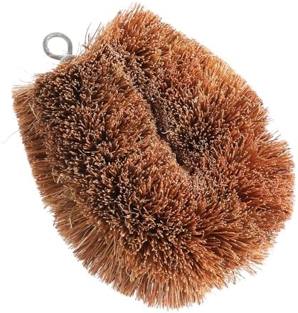 Natural Coconut Vegetable Scrubber with Hanging Loop