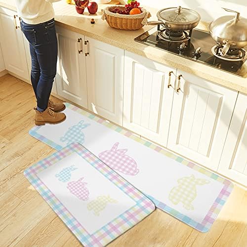 Bamboo Kitchen Rugs Set Blue Pink Yellow More