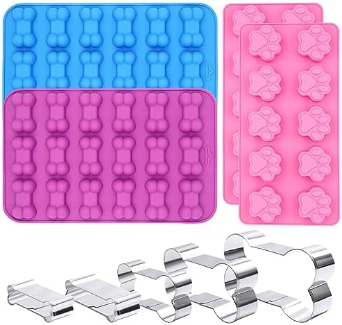 Spicy-Scented Dog Treat Mold Set for Efficient Baking