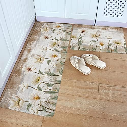 Luxurious Soft Kitchen Bathroom Rugs for Standing Staying Comfy