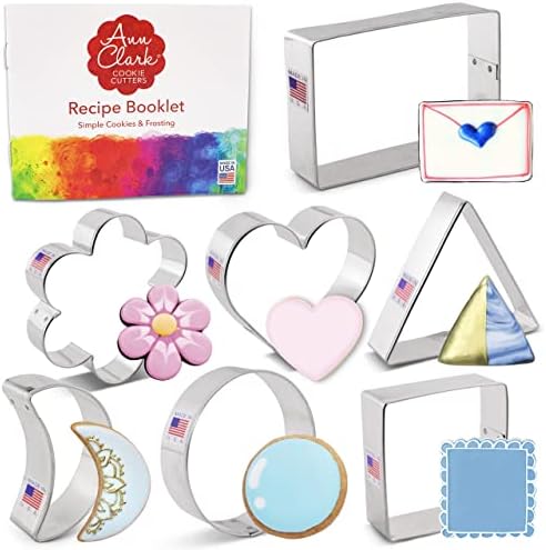 Basic Geometric Classic Shapes Cookie Cutters 7-Pc Set