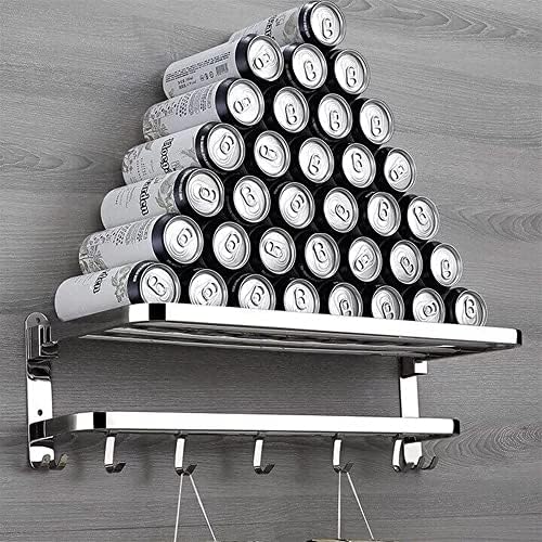 ANNBK Stainless Steel Folding Towel Shelf 48CM