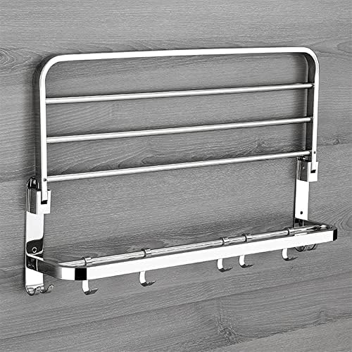 ANNBK Stainless Steel Folding Towel Shelf 48CM
