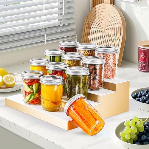 Sturdy Mason Jars for Canning Preserving and Meal Prep