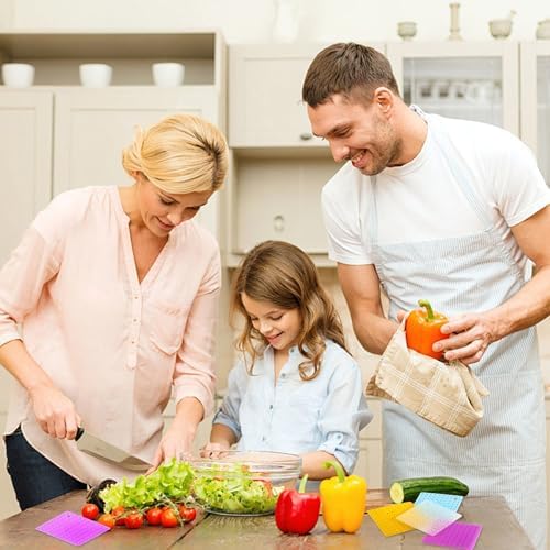 TORMEN Silicone Vegetable Brush 4-Piece Multicolour Set Ergonomic Design for Kitchen