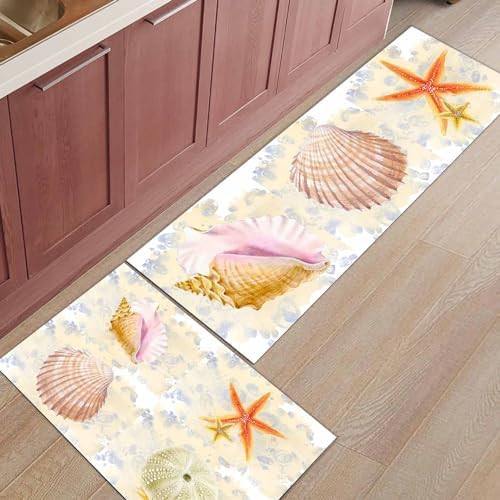 Experience Anti-Fatigue Comfort with Seashell Kitchen Rugs