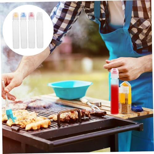 8 Pcs Mini Squeeze Condiment Bottles